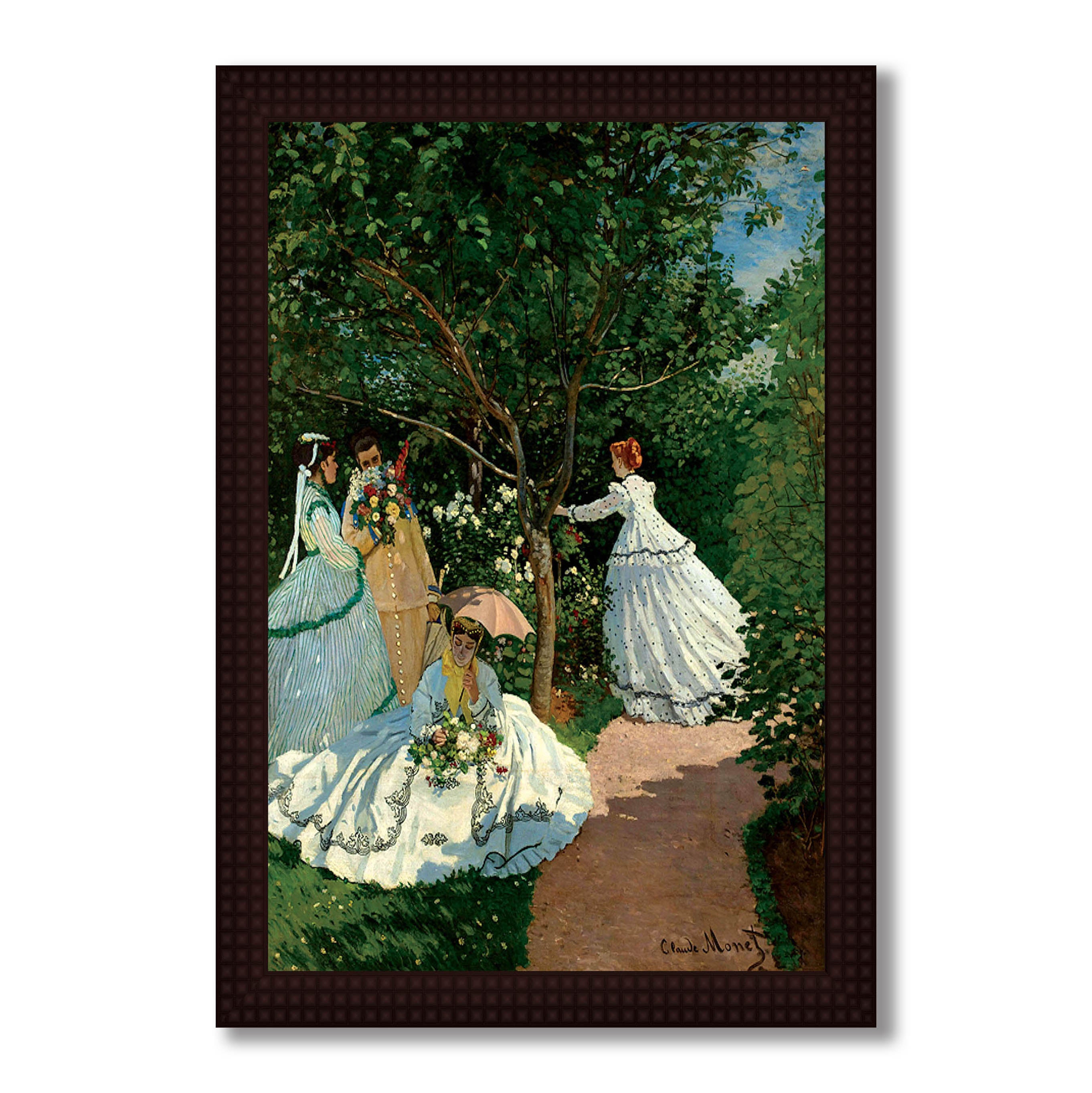 Women in The Garden - Canvas Painting - Framed