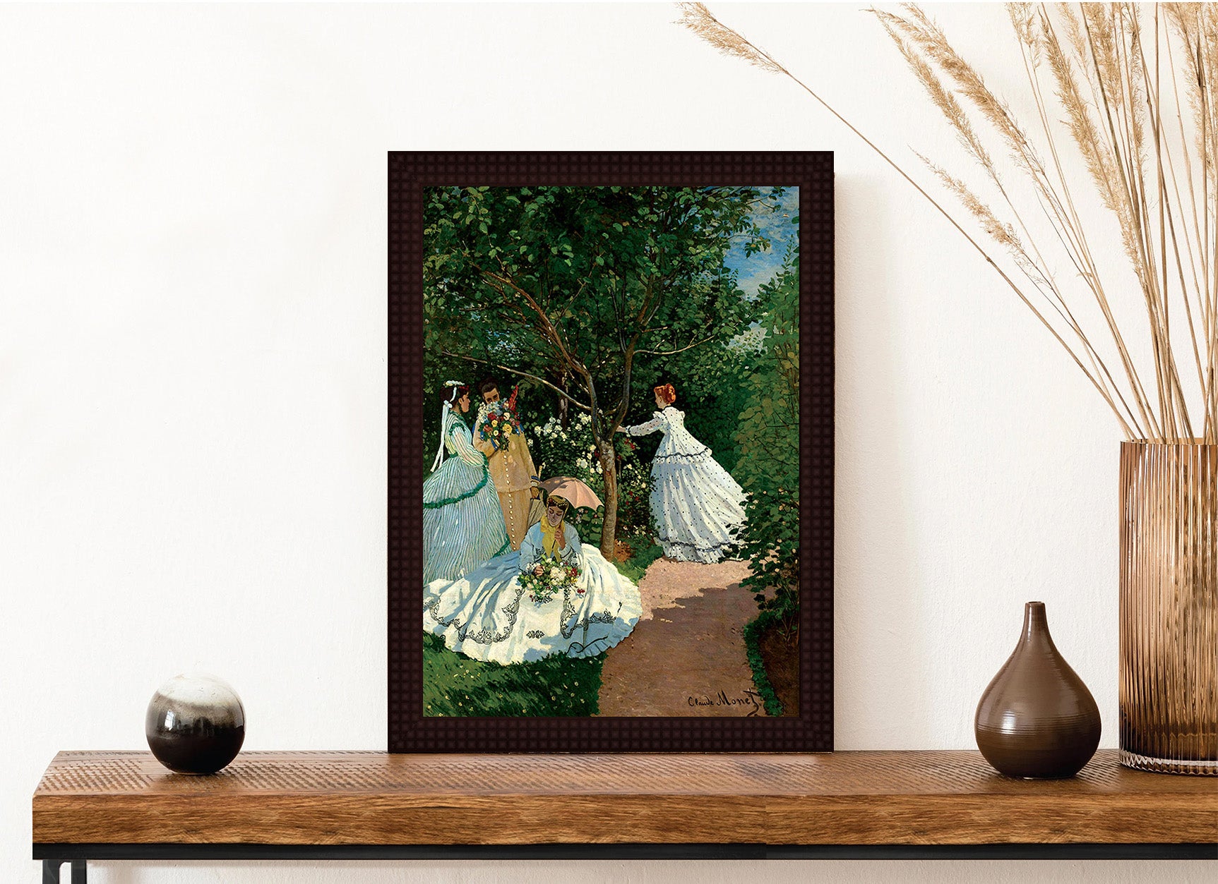 Women in The Garden - Canvas Painting - Framed