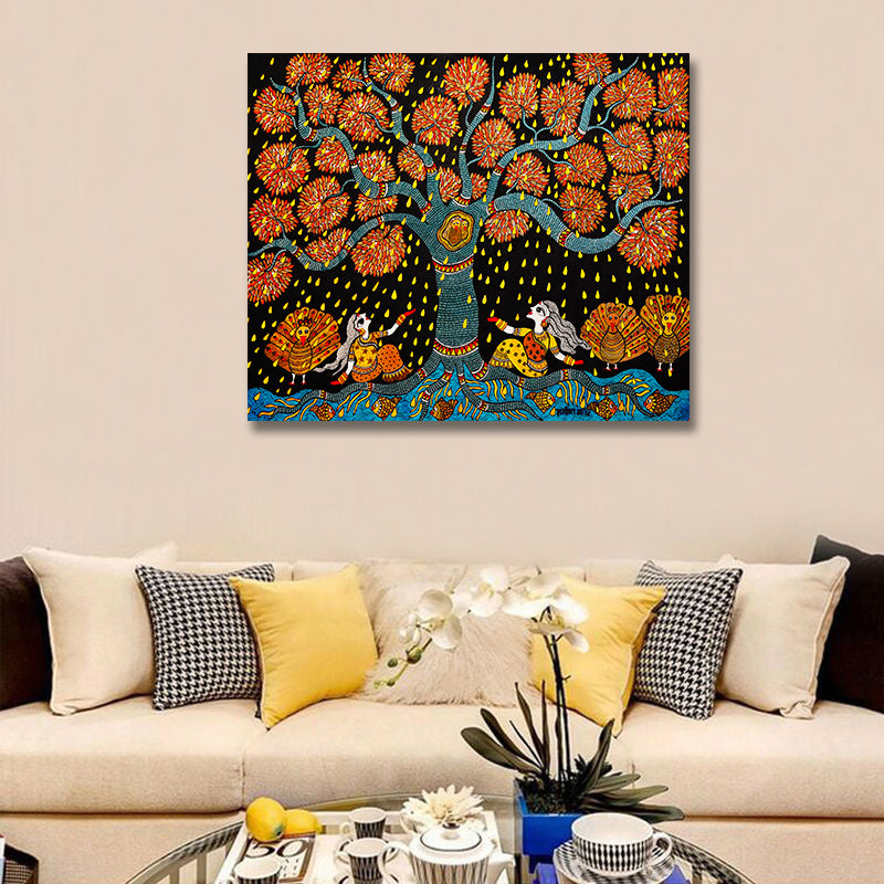 Golden Shower - Unframed Canvas Painting