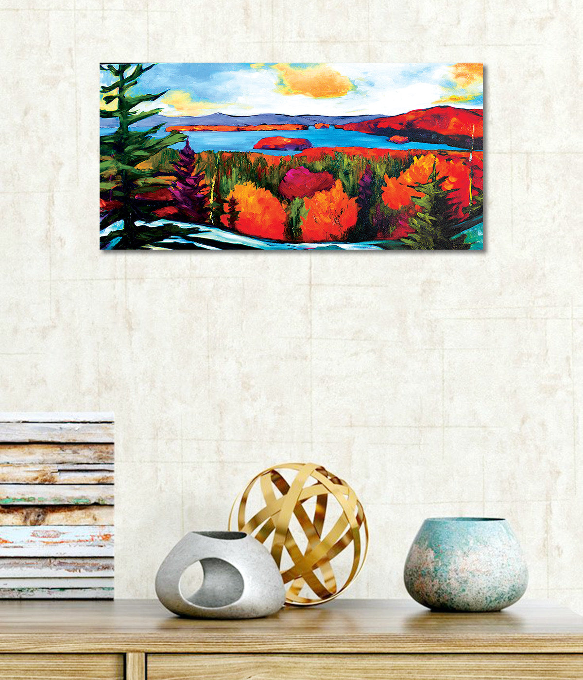 Valley of Himalaya - Unframed Canvas Painting