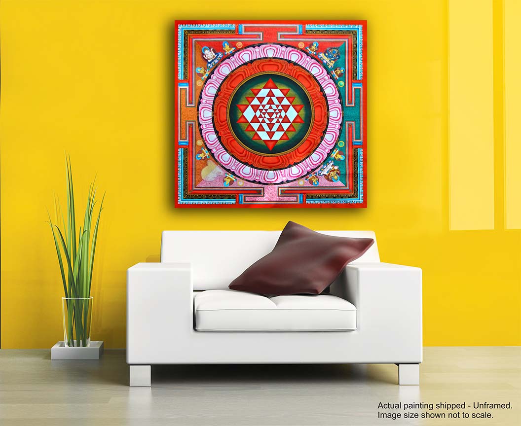 Gorgeous Mandala Art - Unframed Canvas Painting