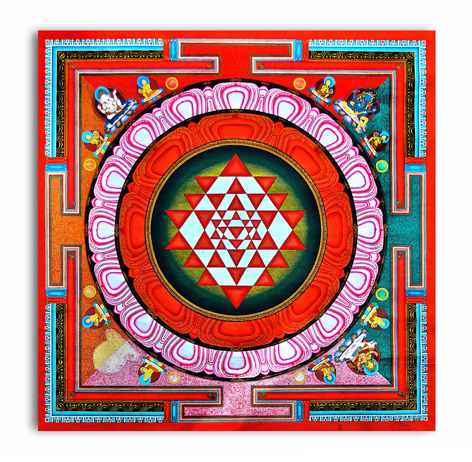 Gorgeous Mandala Art - Unframed Canvas Painting