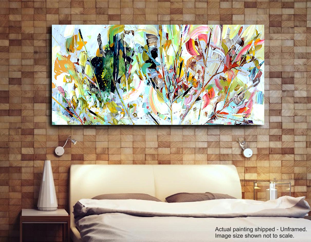 White Daisies - Unframed Canvas Painting