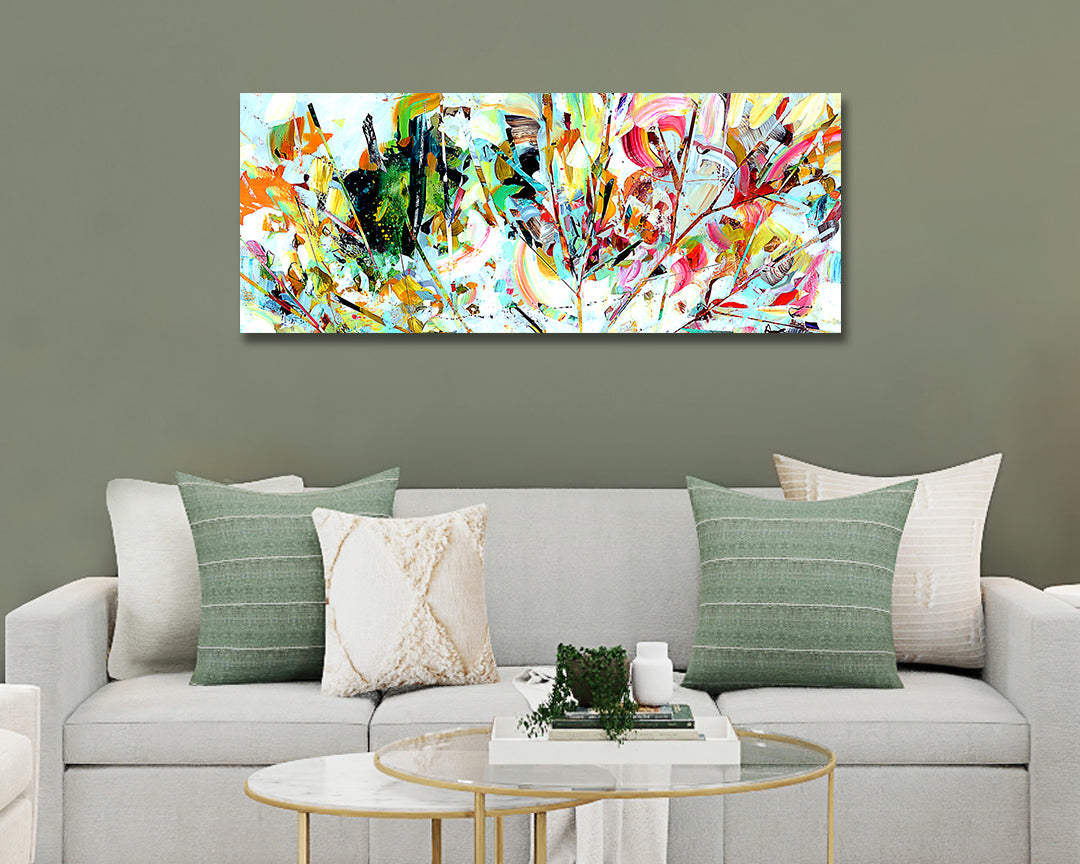 White Daisies - Unframed Canvas Painting