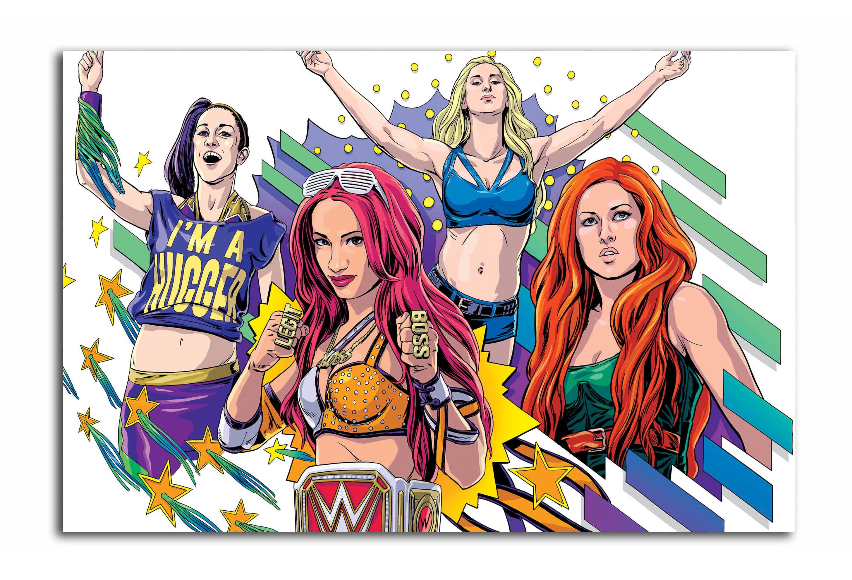 Divas Championship Poster - Non Sticker